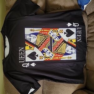 Shein Curve Poker Card Shirt